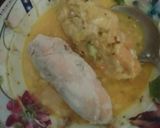 A picture of step 5 of Mayo chicken bread rolls.