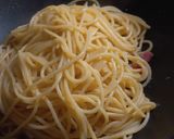 A picture of step 3 of Spaghetti alla Carbonara.