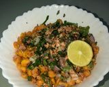 A picture of step 6 of Corn chaat.