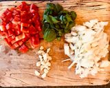 A picture of step 1 of Three-Cheese Vegetable Lasagne.