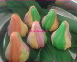 A picture of step 8 of Rainbow modak.