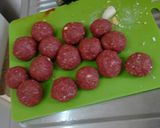 A picture of step 7 of Meatballs in Red Sauce (Ancho Chile).