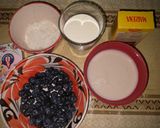 Foto del paso 1 de la receta: Panna cotta de coco con coulis de blueberry