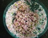 A picture of step 2 of Cabbage Thoran.