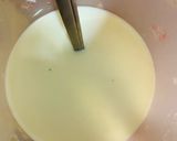 A picture of step 1 of Doodh wala Sharbat (rooh afza).