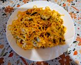 Zöldsèges,gombàs spagetti sütőben sütve 🍜🍜🍜 recept fázis 9 fotója