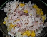 Foto del paso 4 de la receta: Fideos con pollo y maíz para niños