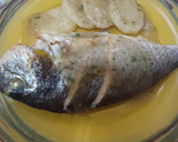 Foto del paso 7 de la receta: Dorada o lubina al horno con crema de salsa de pescado