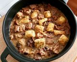 Foto del paso 12 de la receta: Mar y montaña de costillas de cerdo, rape y setas