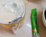 Hình bước làm 1 của món Jelly thanh long