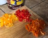 A picture of step 1 of Tuscan Chicken Mac w/ Dr Pepper BBQ glaze.