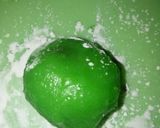 Foto langkah ke 5 dari resep Mochi pandan isi pasta coklat.