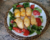 Foto del paso 7 de la receta: Rollitos de pollo a los dos quesos en freidora de aire