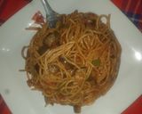 A picture of step 3 of Veggie pasta.