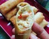 Gambar langkah 9 resipi Popia Carbonara.