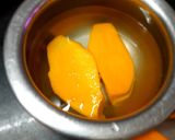 A picture of step 1 of Fajeto (Gujarati Mango Kadhi).
