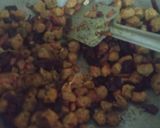 A picture of step 2 of Beetroot soyabean rice.