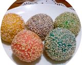 Foto langkah ke 9 dari resep Onde-onde rainbow.