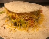 A picture of step 5 of Lauren’s Crunchwrap Supreme.