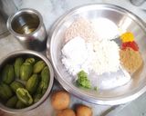 A picture of step 3 of Traditional Gujarati Thali.