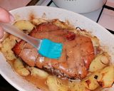 Fokhagymás bőrös malacsült recept fázis 4 fotója