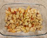 A picture of step 1 of Apple crumble.