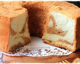 Foto langkah ke 10 dari resep Chiffon Marble Vanilla Mocca Super Lembutt dan Moist.