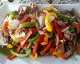 Foto del paso 9 de la receta: Carne de res con pimientos y cebolla
