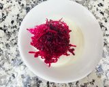 A picture of step 2 of Beetroot Raita.