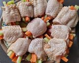 A picture of step 1 of Stuffed Wings.
