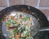 A picture of step 2 of Sahi veg palak paneer rice.