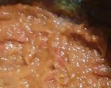 A picture of step 1 of Shahi Paneer with leftover paneer tikka.
