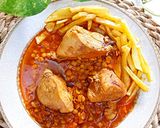 عکس مرحله 8 از دستور خورشت قیمه با مرغ