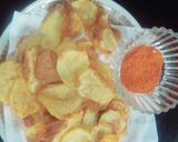 A picture of step 1 of Kur Kure Aloo chips.