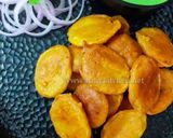 A picture of step 8 of Potato Bajji / Potato Fritters.
