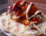 Foto del paso 8 de la receta: Fajitas🌯 de berenjenas🍆 doradas con mayonesa de ajo🌰🌮