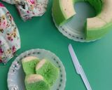 Foto langkah ke 8 dari resep Bolu Pandan Vanilla versi Kukus, Lembut Anti Seret.