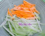 Hình bước làm 2 của món Tim heo xào su su và cà rốt