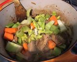 Une image de l'étape 13 de Agneau en cocotte aux raves,céleri branche,carottes et tomates façon tajine.