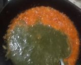 A picture of step 2 of Spinach (palak Paneer).