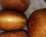 A picture of step 8 of Pillow doughnuts with white line.