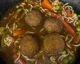 A picture of step 10 of Sunday Maggi Dhamaka Lunch #Maggipizza #Maggisizzler #MaggicabbageRolls #MaggiManchurian #MaggiSoup.