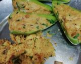 A picture of step 5 of Stuffed Green Chilli Subji.