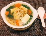 Hình bước làm 5 của món Canh Củ Sen Hầm Với Tàu Hủ Nhật