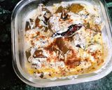 A picture of step 3 of Brinjal Curd Raita(no onion garlic).