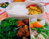 Hình bước làm 5 của món Hộp Cơm Vui Vẻ 5:(sườn non kho,đậu hủ chiên sả...)