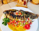Foto langkah ke 9 dari resep Ikan Bakar Madu Saffron Sambal Dabu Dabu.