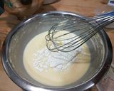 Foto del paso 5 de la receta Cheesecake Japonés con piña, mora, dátiles y salsa de caramelo!