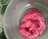 A picture of step 2 of Beetroot Balushahi.