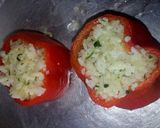 Foto del paso 2 de la receta: Morrones relleno con arroz😋😋